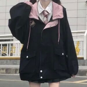 Windbreaker hooded jacket women's size 4 - NEW